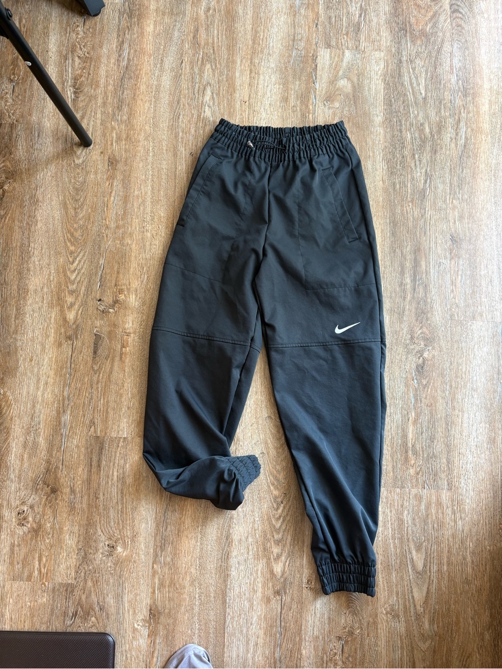 Nike Black/Gray Jogger Pants with White Swoosh